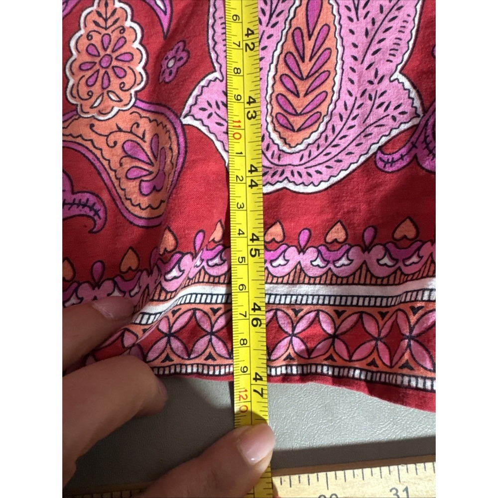 Loungees branded paisley dress is a vibrant pink and purple Moomoo/ Maxi Dress1x - Picture 9 of 13